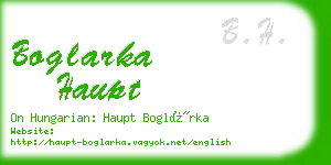 boglarka haupt business card